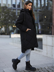 Γυναικείο μπουφάν μαύρο OZONEE JS/5M3168/392