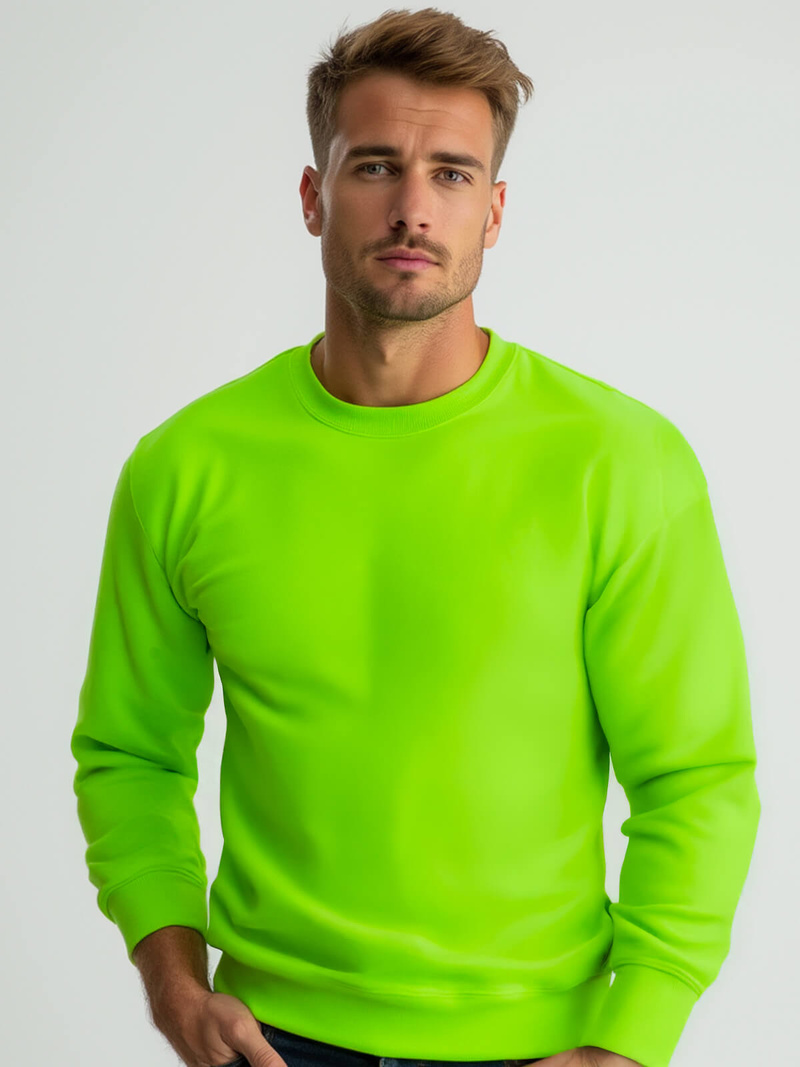 Ανδρικό Φούτερ πράσινο-νέον OZONEE JS/2001-10Z