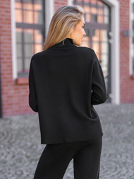 Γυναικείο σετ φόρμας δύο κομματιών mαύρος OZONEE JS/53C5203/3