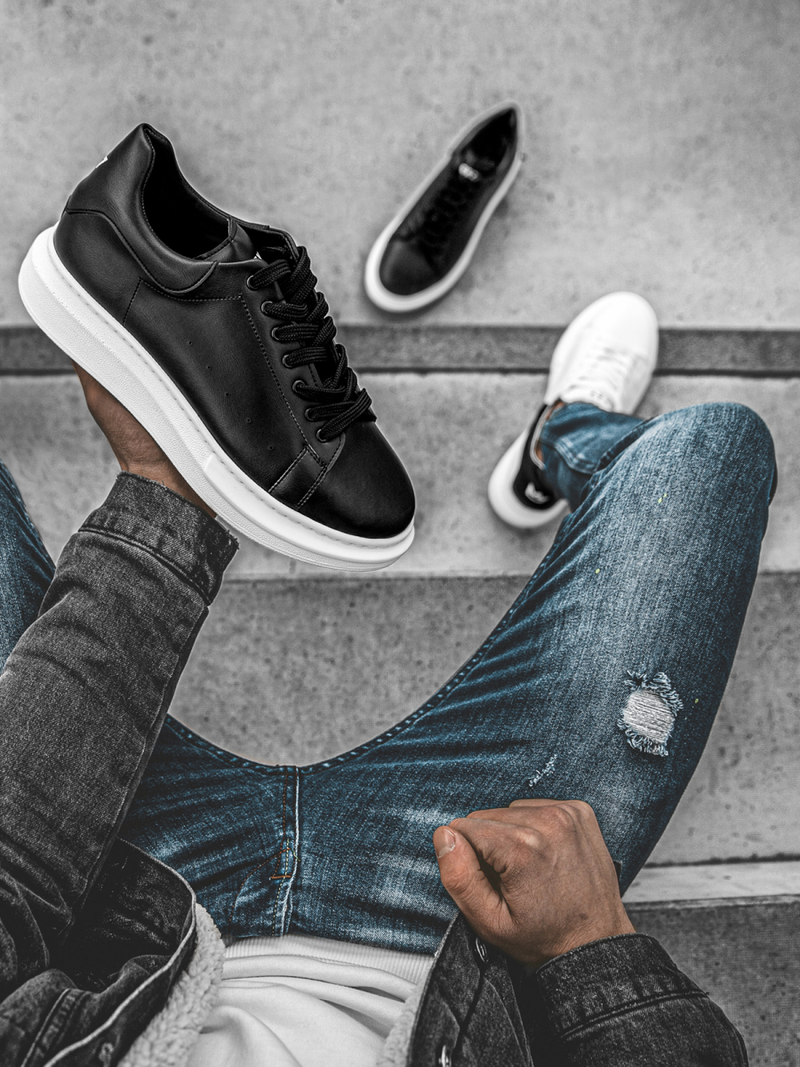 Ανδρικά Sneakers μαύρο OZONEE B/2051