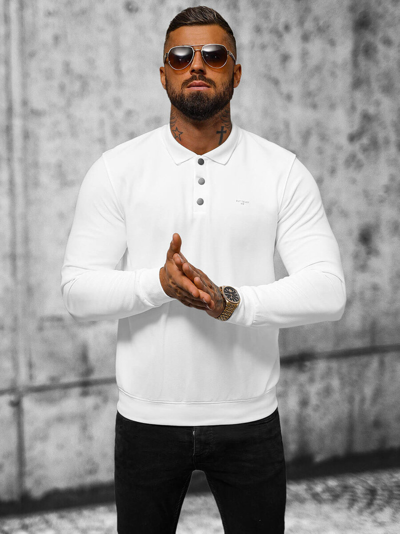 Ανδρικό Φούτερ λευκό OZONEE O/TB2203