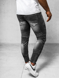 Ανδρικό τζιν παντελόνι Μαύρος OZONEE NB/MP007NZ