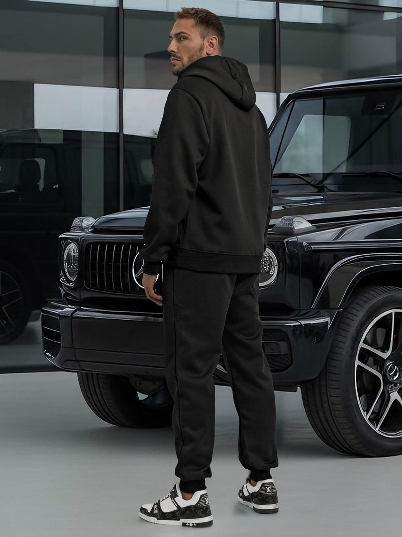 Ανδρικό σετ φόρμας μαύρο OZONEE O/3C582AB