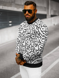 Ανδρικό Φούτερ λευκό OZONEE JS/8B1137/1