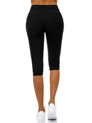 Γυναικείο κοντό κολάν μαύρο OZONEE JS/1041/A1