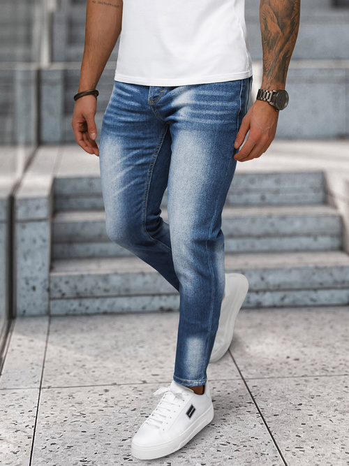 Ανδρικό τζιν παντελόνι μπλε OZONEE NB/MP0199BC