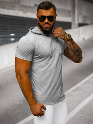 Ανδρικό μπλουζάκι Γκρί OZONEE JS/8T89/2