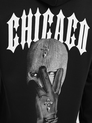 Ανδρικό Φούτερ με Κουκούλα μαύρο OZONEE JS/21B1903/3