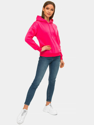 Γυναικείο φούτερ με κουκούλα Ροζ OZONEE JS/B26013