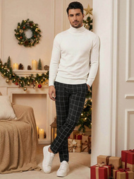 Ανδρικό παντελόνι chino μαύρο OZONEE DJ/5505Z