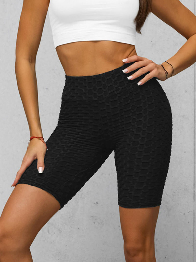 Κοντό μαύρο γυναικείο κολάν OZONEE JS/17K593/3