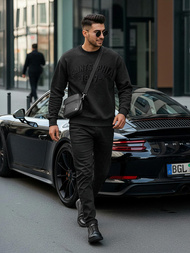 Ανδρικό Φούτερ μαύρο OZONEE JS/8B1953/3