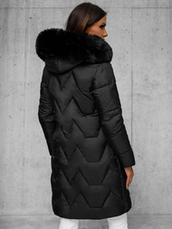 Γυναικείο μπουφάν μαύρο OZONEE JS/16M9202/392Z