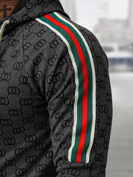 Ανδρικό σετ φόρμας μαύρο OZONEE O/FF5111AB