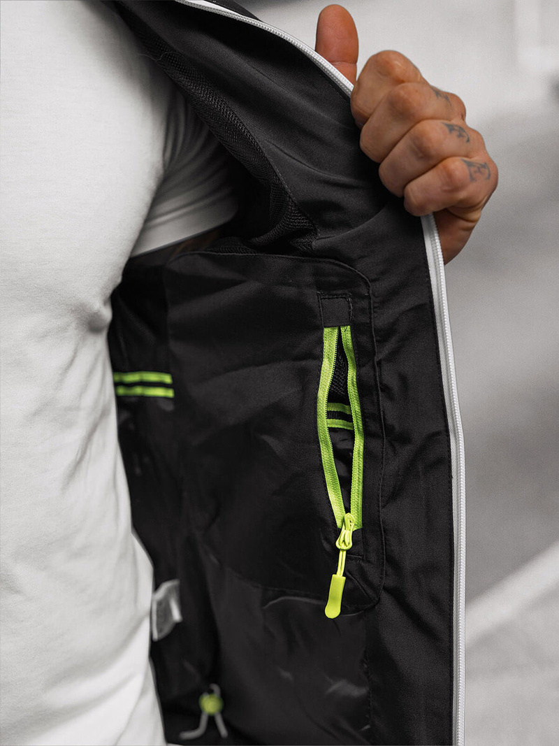 Ανδρικό μπουφάν softshell μαύρο OZONEE JS/5M3105/392Z