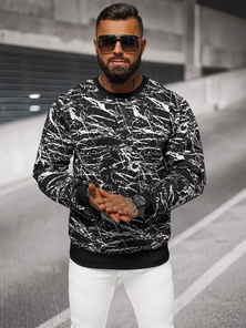 Ανδρικό Φούτερ Mαύρος OZONEE JS/8B1222/3