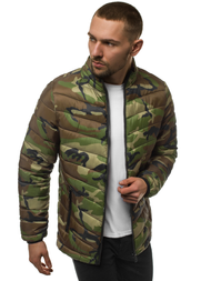 Ανδρικό μπουφάν χακί-καμουφλάζ OZONEE JS/SM80Z