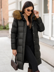 Γυναικείο μπουφάν μαύρο OZONEE JS/5M3298/392