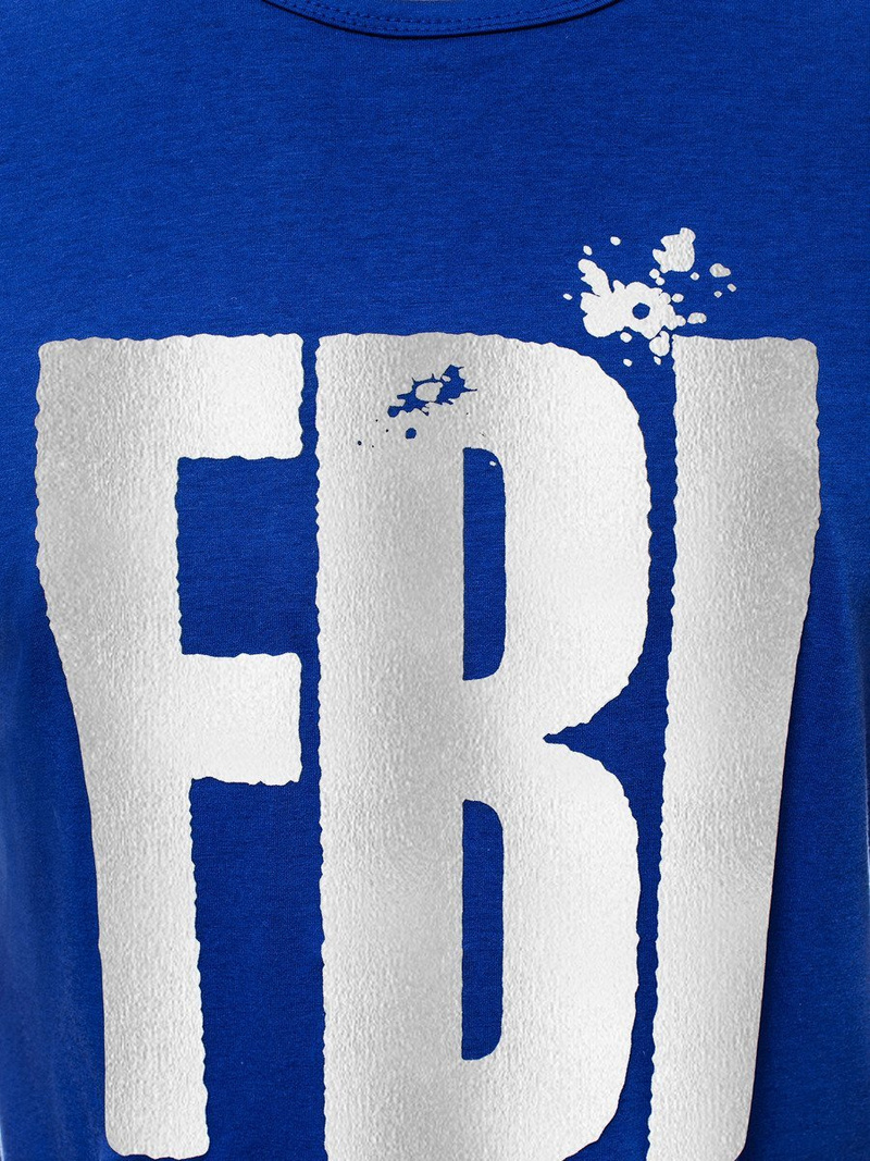 Ανδρικό μπλουζάκι μπλε OZONEE JS/SS100730Z