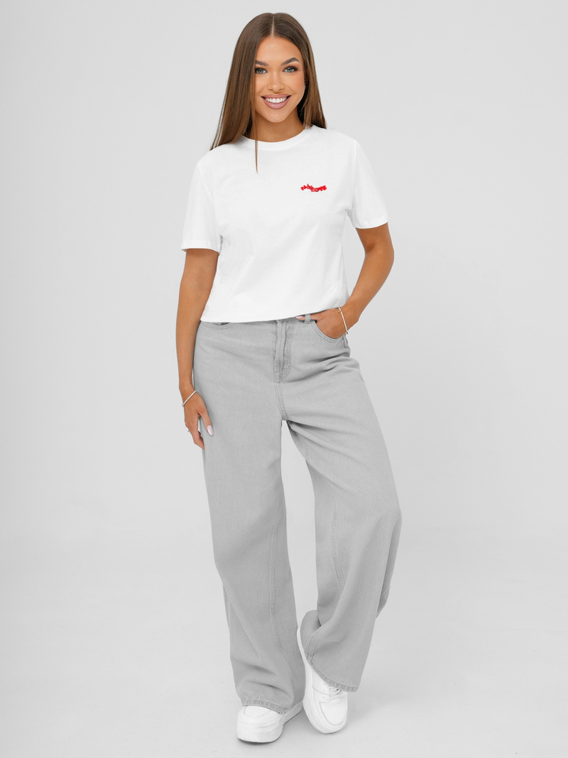 Γυναικείο μπλουζάκι λευκό OZONEE JS/R61658