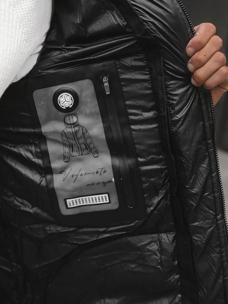 Ανδρικό χειμερινό μπουφάν Ανοιχτό-μπεζ OZONEE JS/M790/62