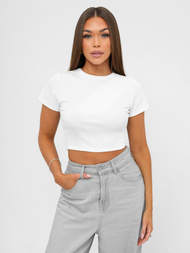 Γυναικείο μπλουζάκι λευκό OZONEE JS/96T666/1