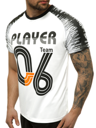 Ανδρικό μπλουζάκι λευκό OZONEE JS/KS2065