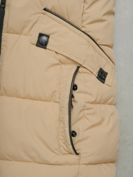 Γυναικείο μπουφάν μπεζ OZONEE O/W377