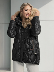 Γυναικείο μπουφάν μαύρο OZONEE O/5M3226/392Z