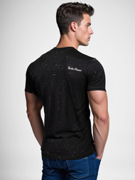 Ανδρικό μπλουζάκι μαύρο OZONEE O/QQ1387Z