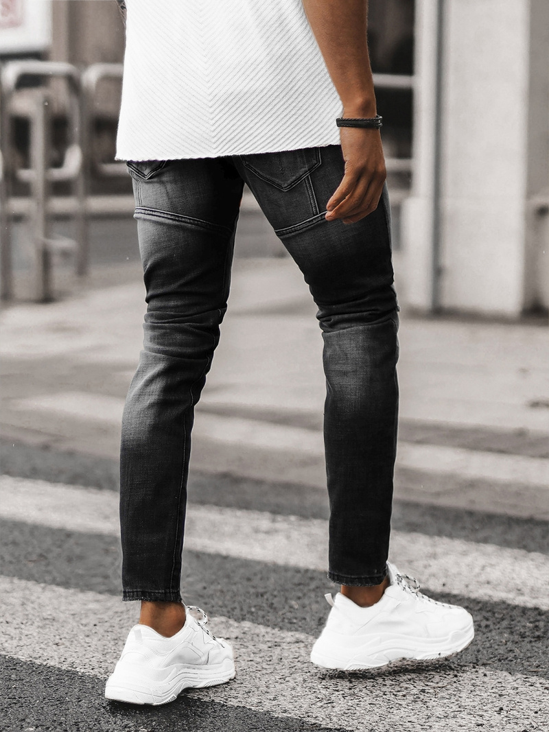 Ανδρικό τζιν παντελόνι mαύρος OZONEE NB/MP0047NZ