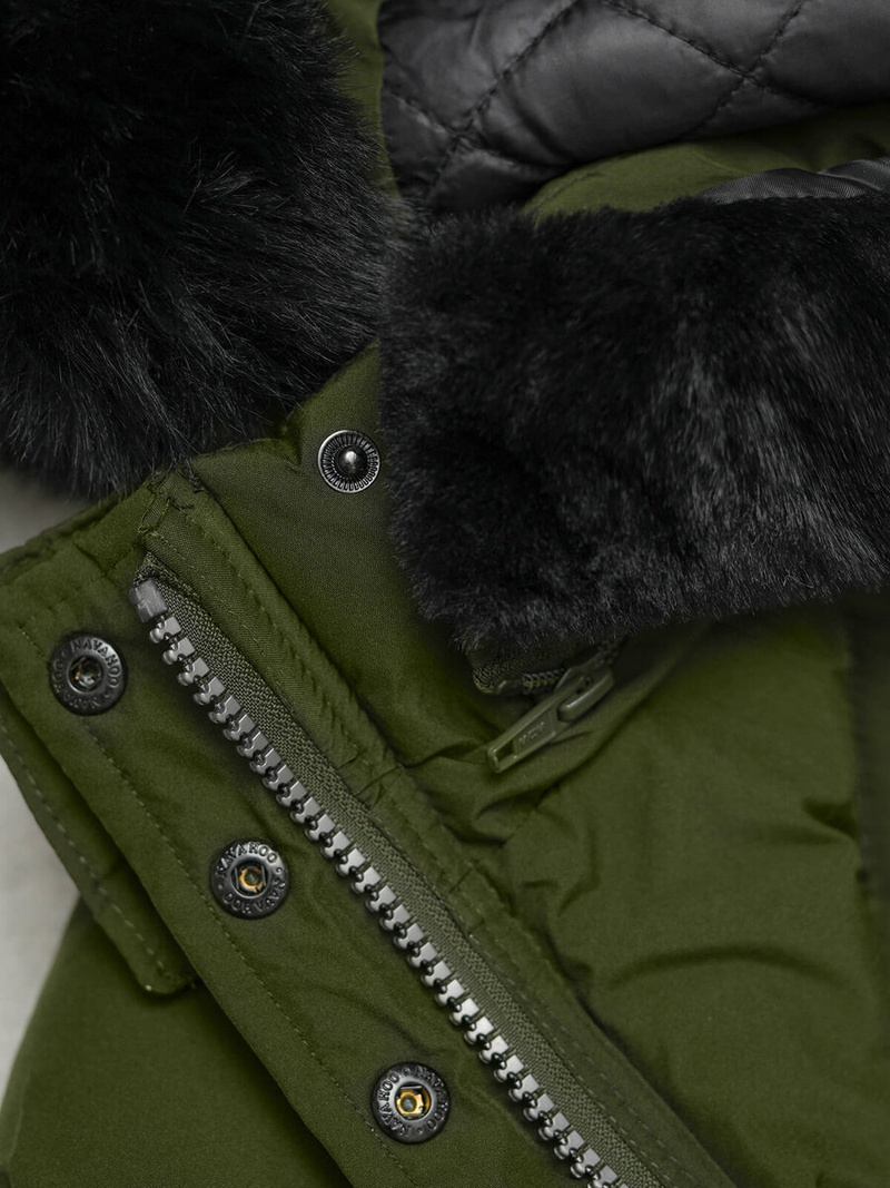 Γυναικείο μπουφάν χακί OZONEE O/W377