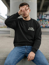 Ανδρικό Φούτερ μαύρο OZONEE JS/65B3918/3Z