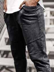 Ανδρικό παντελόνι jogger μαύρο OZONEE JS/KK1022
