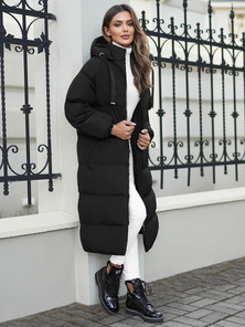 Γυναικείο μπουφάν μαύρο OZONEE JS/5M3163/392Z