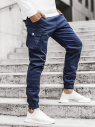 Ανδρικό παντελόνι jogger ναυτικό μπλε OZONEE A/705