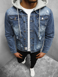 Ανδρικό τζιν μπουφάν Μπλε OZONEE NB/MJ505B