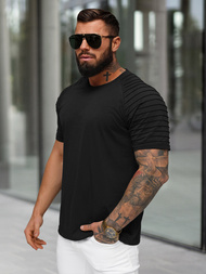 Ανδρικό μπλουζάκι μαύρο OZONEE JS/8T88/3Z