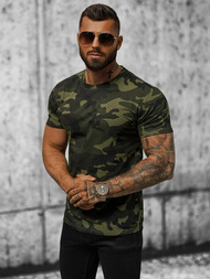 Ανδρικό μπλουζάκι Πράσινος-καμουφλάζ OZONEE JS/8T233/29