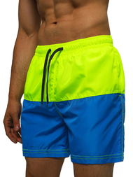 Ανδρικό μαγιό κίτρινο-μπλε OZONEE JS/HM057