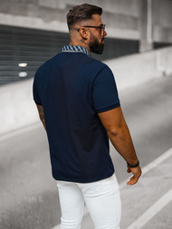 Ανδρική μπλούζα polo ναυτικό μπλε OZONEE O/DA803