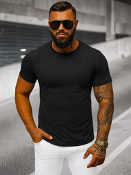 Ανδρικό μπλουζάκι μαύρο OZONEE JS/712005Z