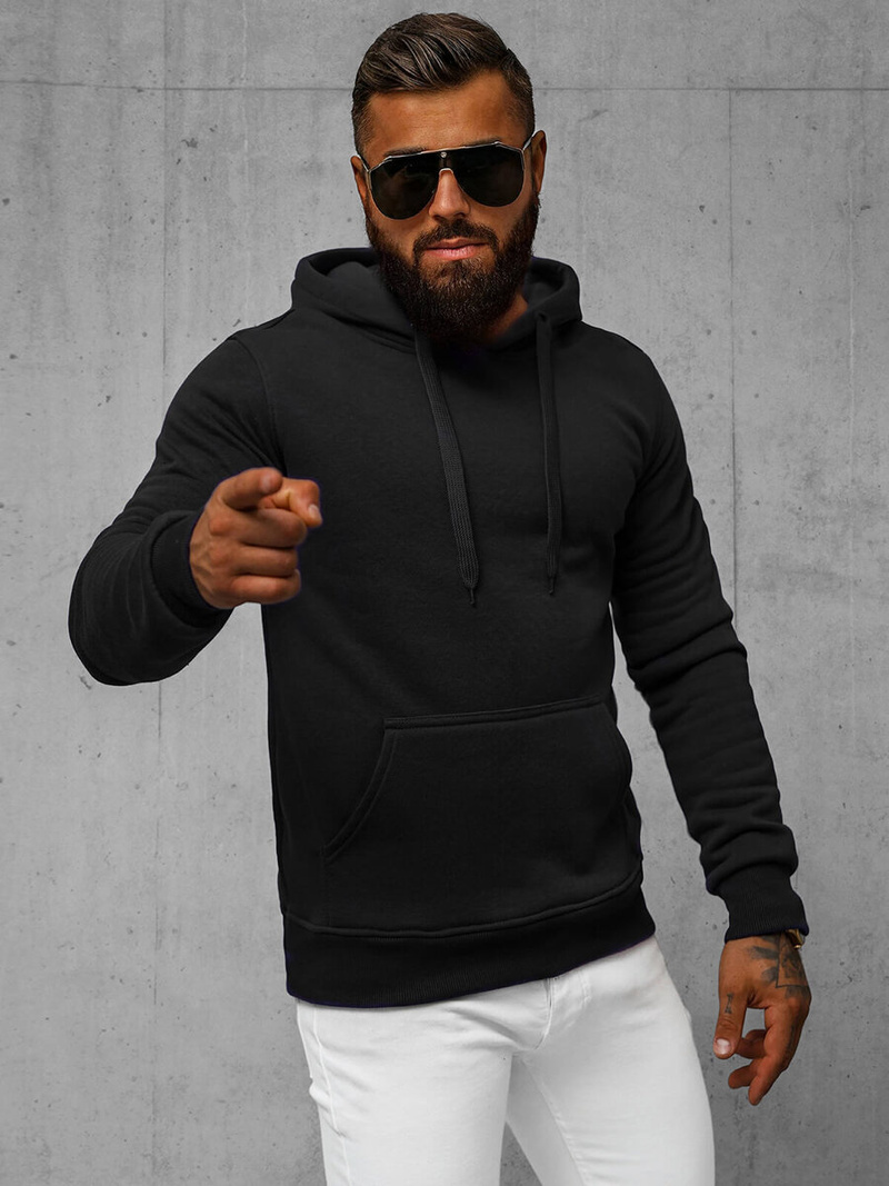 Ανδρικό Φούτερ μαύρο OZONEE JS/2009Z