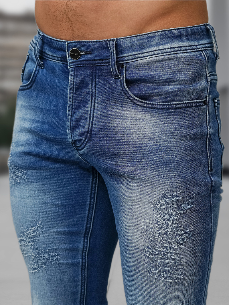 Ανδρικό τζιν παντελόνι Σκούρο μπλε OZONEE NB/MP0009BS