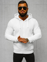 Ανδρικό Φούτερ με Κουκούλα λευκό OZONEE JS/2008Z