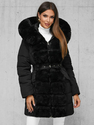 Γυναικείο μπουφάν μαύρο OZONEE JS/11Z8096Z