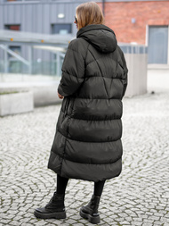 Γυναικείο μπουφάν μαύρο OZONEE JS/5M3163/392Z