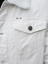 Ανδρικό τζιν μπουφάν σέρπα λευκό OZONEE NB/MJ541Z