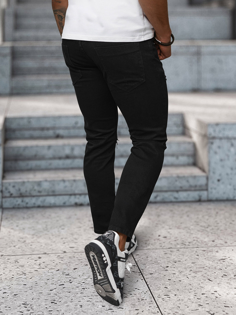 Ανδρικό τζιν παντελόνι mαύρος OZONEE NB/MP0087N