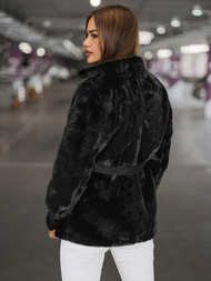 Γυναικείο μπουφάν μαύρο OZONEE JS/11Z8075Z